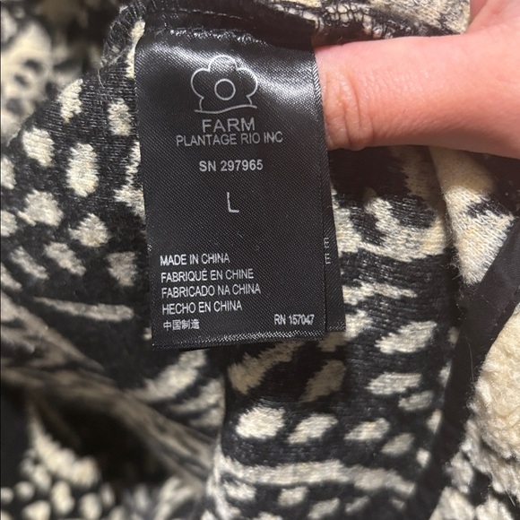 FARM RIO midnight leopard cardigan jacket - Picture 3 of 7